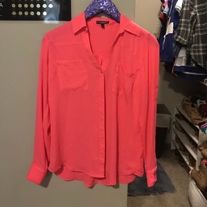 Hot pink Express Portofino shirt